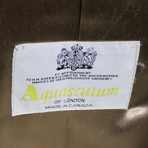 Aquascutum SZ 44R Cashmere & Wool Tan Overcoat - Picture 4 of 16